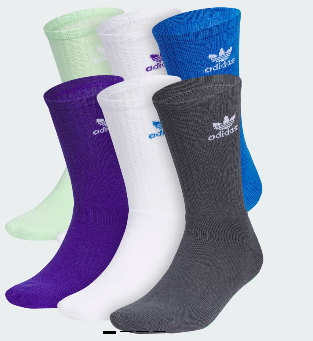 Trefoil Crew Socks 6 Pack